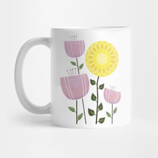 Mid Century Flowers Mug